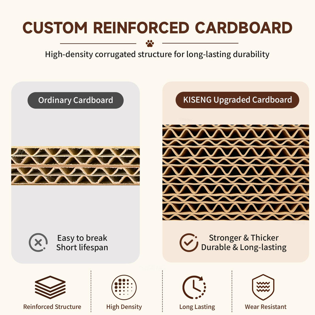 5-Pack Reversible Cat Scratcher,Cat Scratch Pad for Indoor Cats