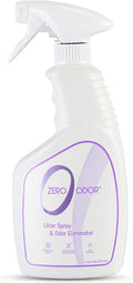 Zero Odor Litter Box Odor Eliminator Spray, Cat Litter Deodorizer, 16 oz
