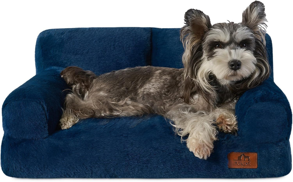 Hollypet Small Dog Large Cat Bed Puppy Couch Beds for Pets up to 25 lbs