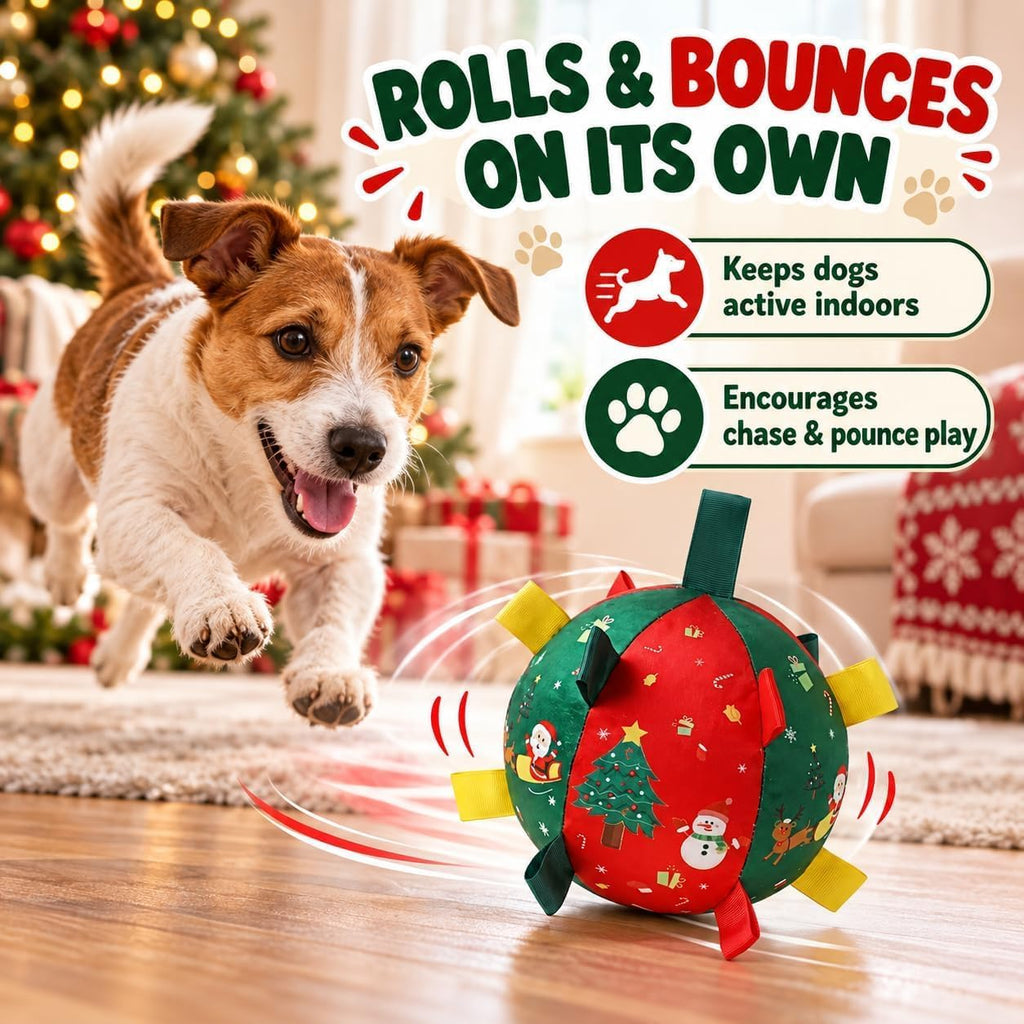Jingle Paw Ball, Jingle Paw Dog Toy, Jinglepaw Christmas Dog Ball (1PCS)
