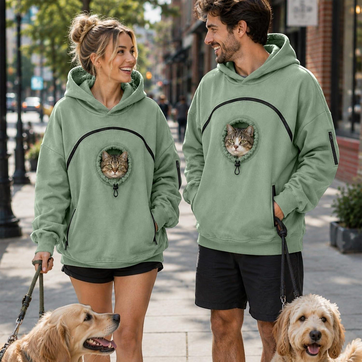 Pet Pouch Hoodie Cat Hoodie with Pouch Pull Pocket for Dogs & Snack Hoodies