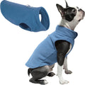 Gooby Fleece Vest Dog Sweater, Blue, Medium
