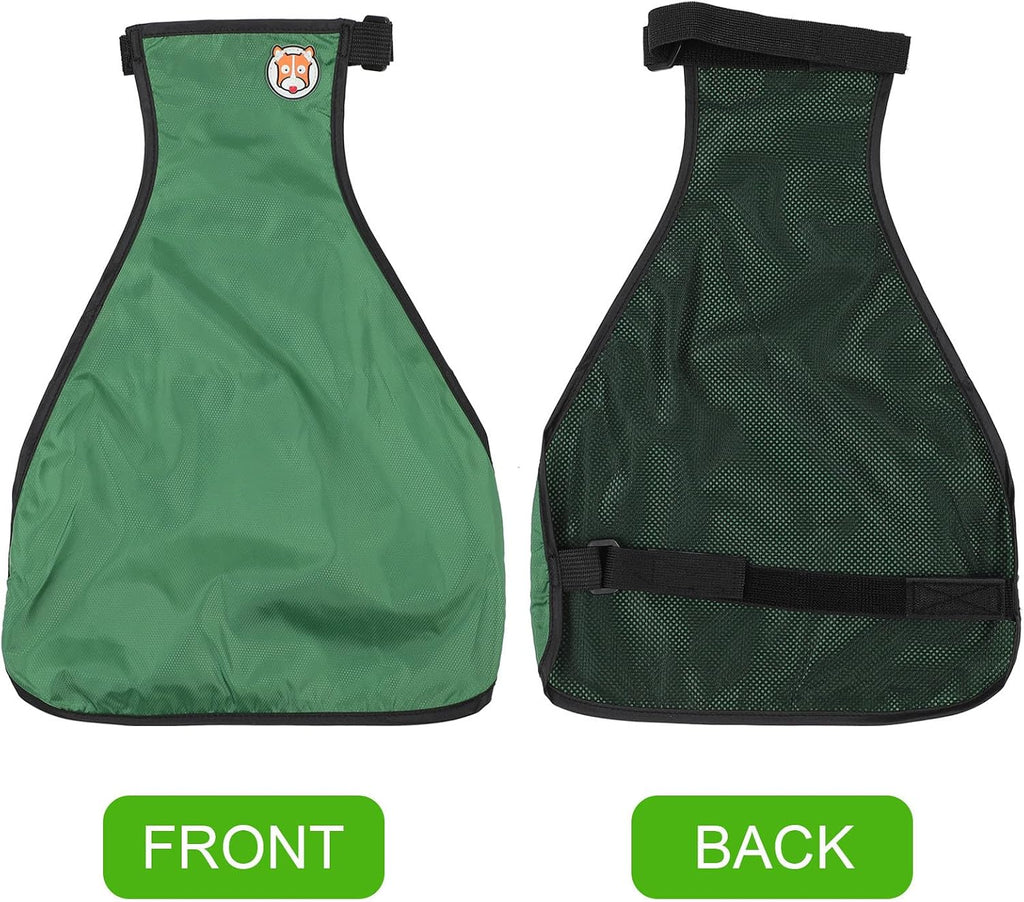 PET Dog Belly Protector Waterproof Chest Apron Adjustable Green