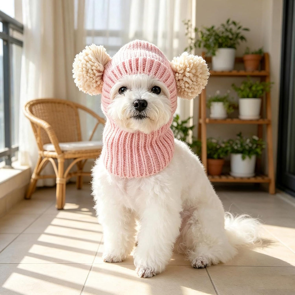 Pet Hat with Integrated Neck Cover for Cats and Small, M, B M