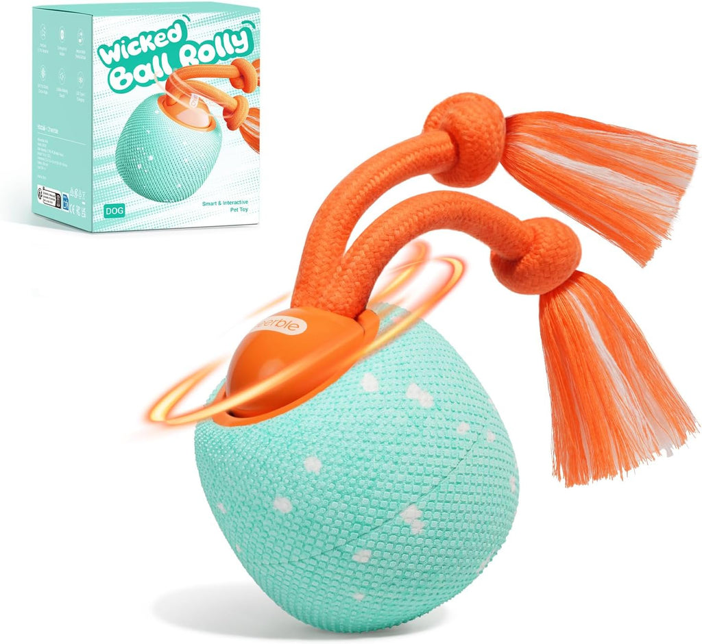 Cheerble Smart Interactive Dog Toy, Wicked Ball Rolly, Automatic Moving, Bouncing, Rotating, E-TPU Material, Active Roll
