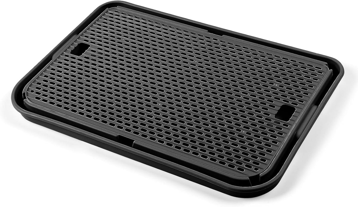 Cat Litter Box Step, Large Cat Litter Ramp with Filter Function, Black