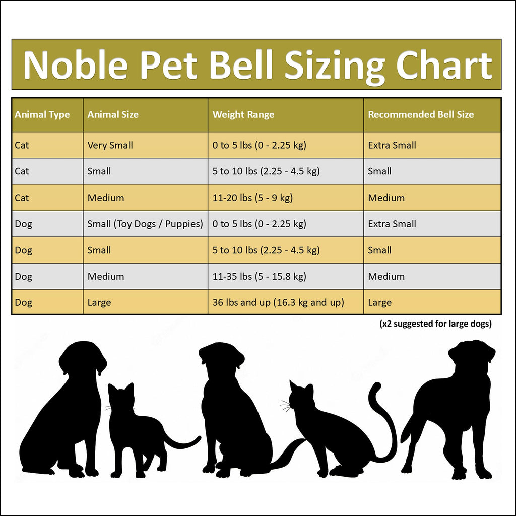 Noble Bells Handmade in USA, Extra Loud Collar Bell for Cat or Dog, Small