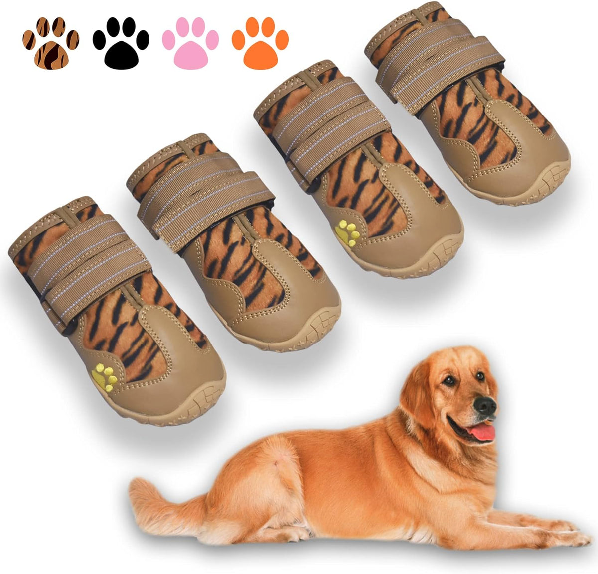 XSY&G Dog Shoes for Hot Pavement, Dog Snow Booties for Medium to Large Dogs