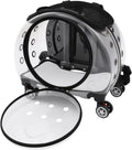 Cat Carrier with Wheels for Small Cats & Dogs, Rolling Pet Carrier, Black