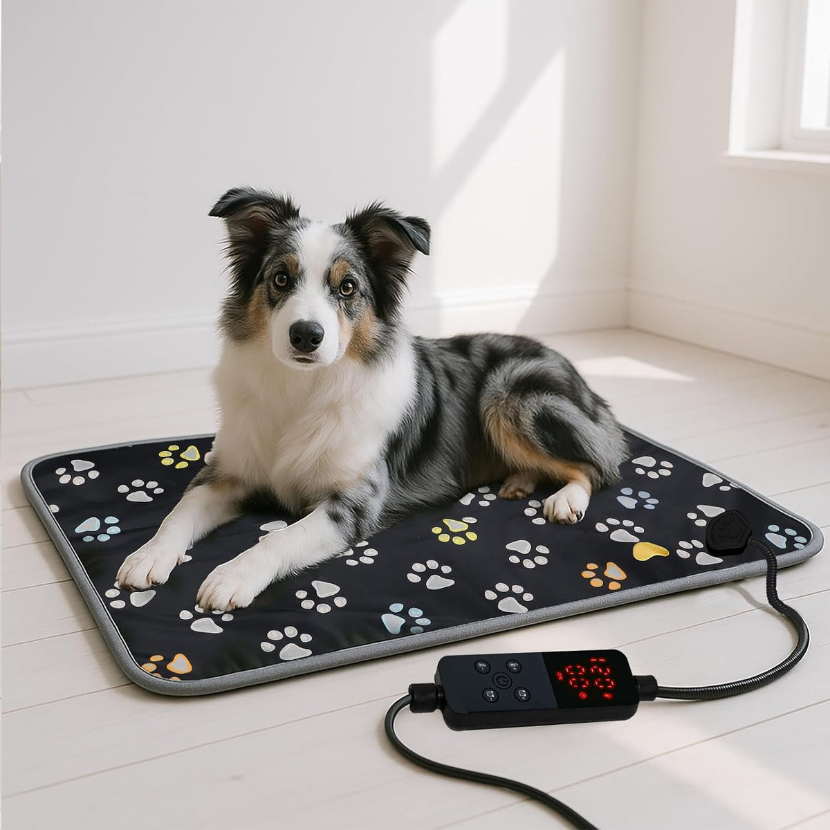 Pet Heating Pad for Cats & Dogs, Round-12 in, Tough Warming Mat