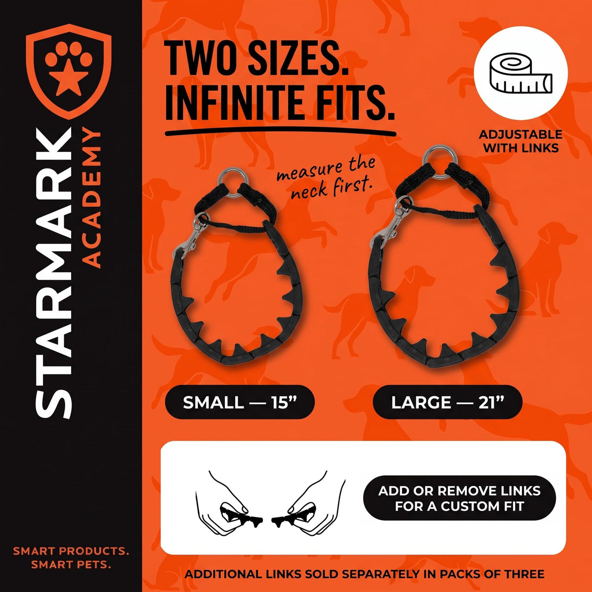 Starmark Pro-Training Dog Collar Large 21-inch, Humane No-Pull