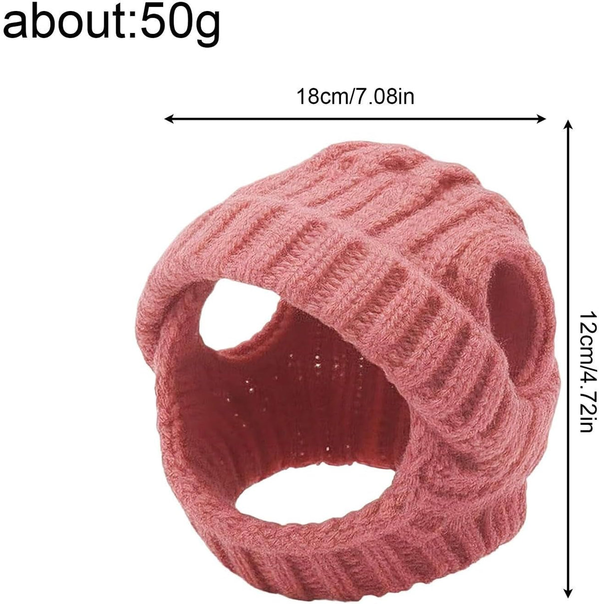 Knitted Winter Hats for Small Dogs, Dog Winter Hat with Ear Holes