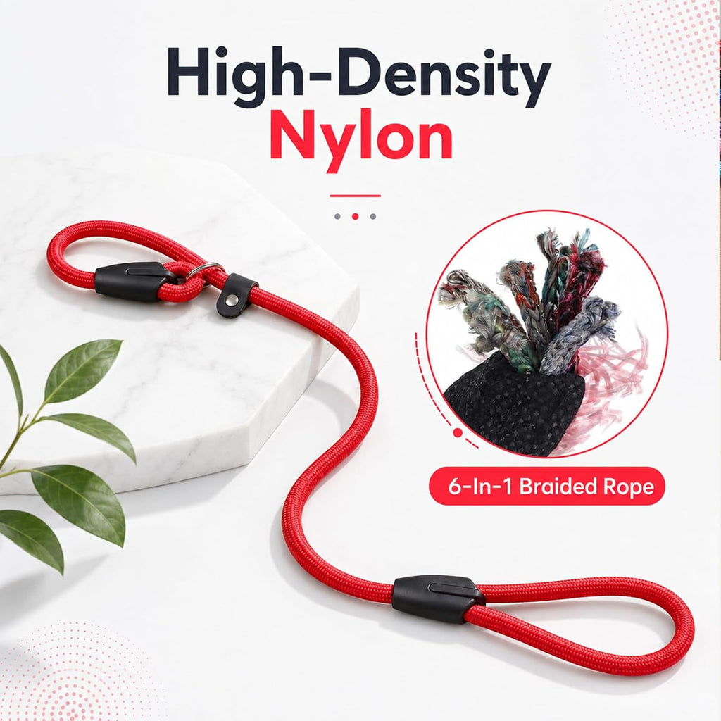 18 Pack Slip Lead Dog Leash for Large Dogs No Pull Training 6 Colors