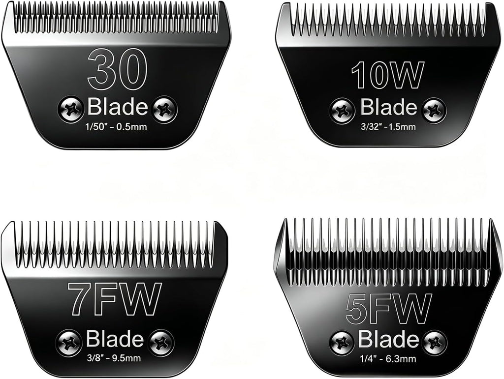 3PCS Wide Blades for Dog Grooming Compatible with Andis Clippers