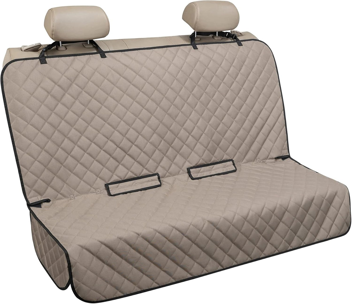 VIEWPETS Bench Car Seat Cover Protector, Waterproof Heavy-Duty, Black