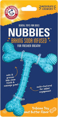 Arm & Hammer Nubbies - Dog Dental Toy, TriBone Chew, Peanut Butter Flavor