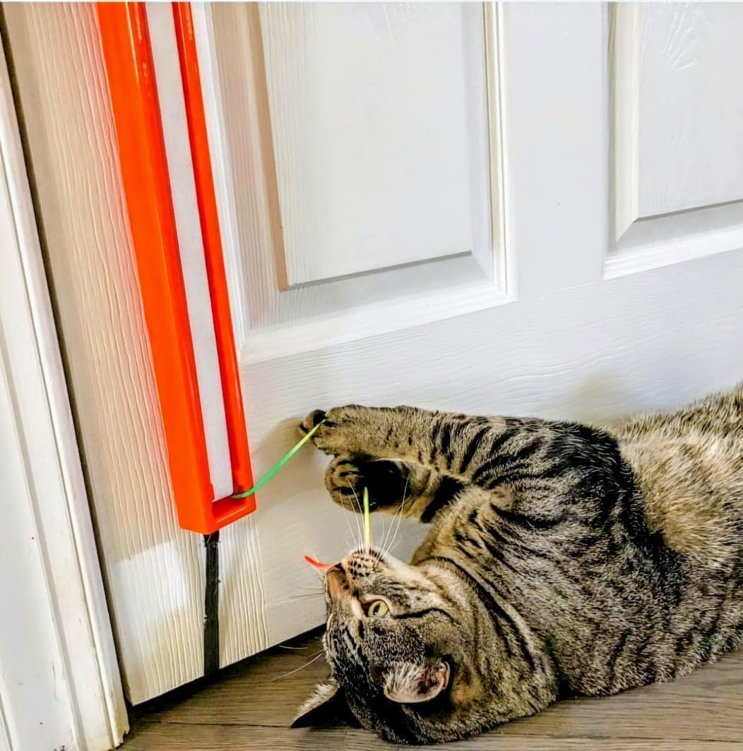 Moody Pet Interactive Cat Toy for Indoor Cats – Fling-AMA-String Automatic, Moving, Flying String Toy for Cats – Battery