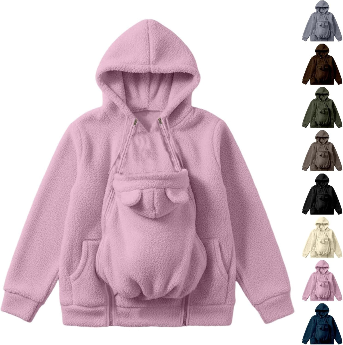 Hoodie With Baby Pouch, Baby Pouch Holder, Cat Dog Hoodie With Pet Pouch