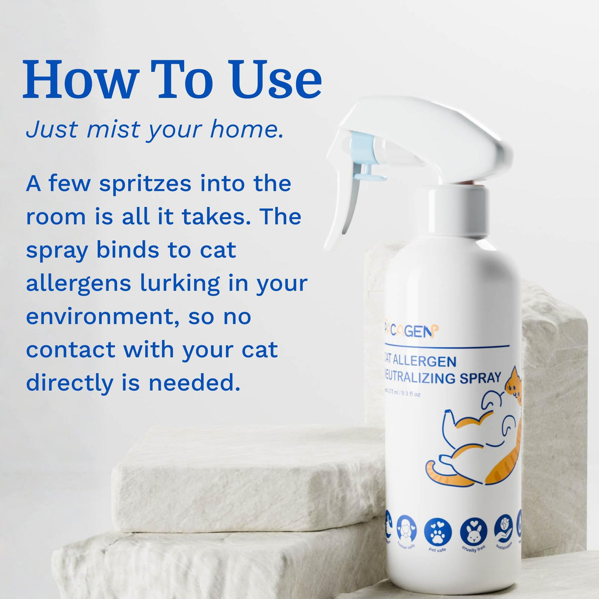 Pacagen Cat Allergen Neutralizing Spray (New Packaging+Scent Coming Soon)