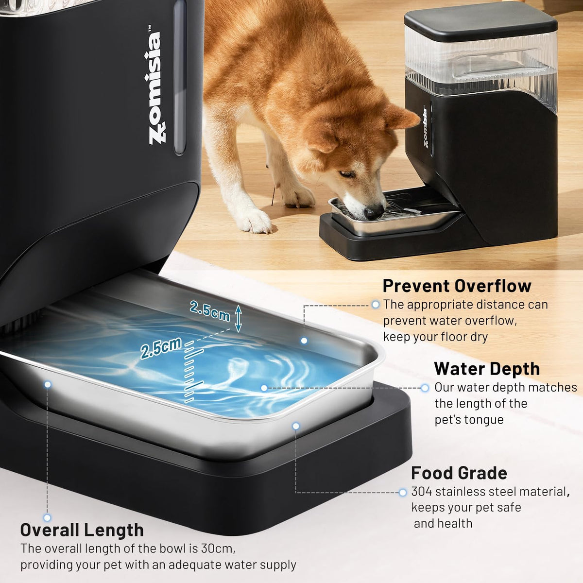 3 Gallon Automatic Dog Water Dispenser Gravity Extra Large Capacity