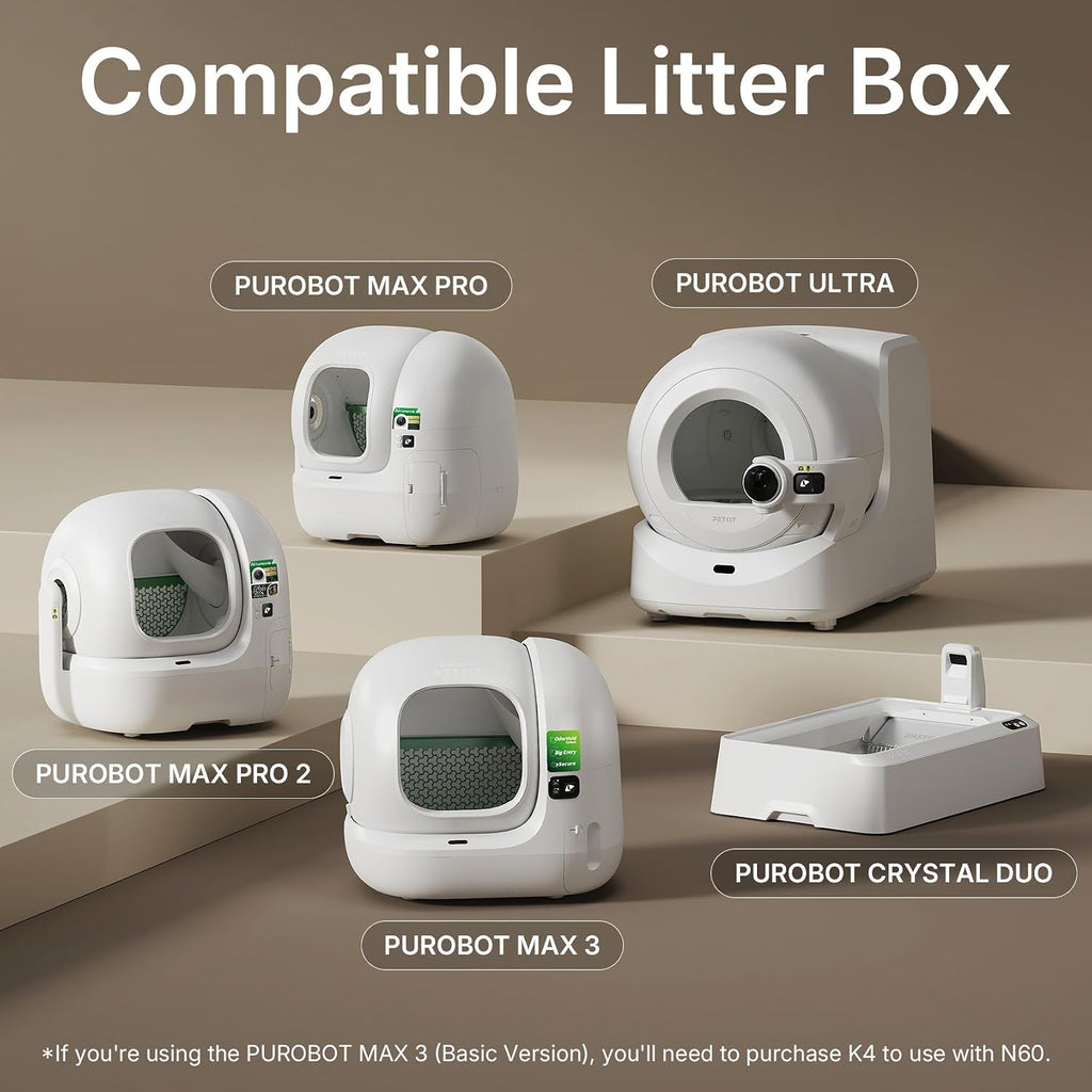 PETKIT Odour Eliminator N60 for Purobot Ultra, Purobot Max Pro 2,Purobot Max 3 and PUROBOT Crystal Duo Self Cleaning Cat