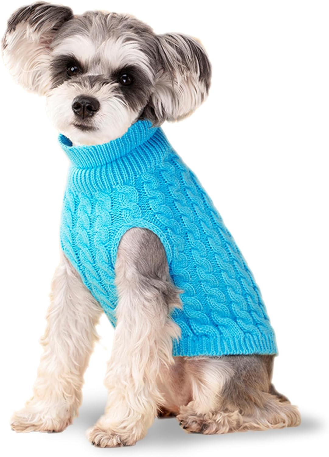 Dog Sweater, Black M Pullover Sweater, Turtleneck Knitwear, Puppy Outfits for Small and Medium Dogs, Warm Clothes for Bu