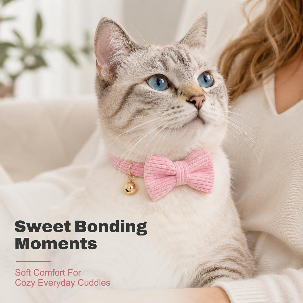 Personalized Breakaway Cat Collar with Name，Periwinkle：S