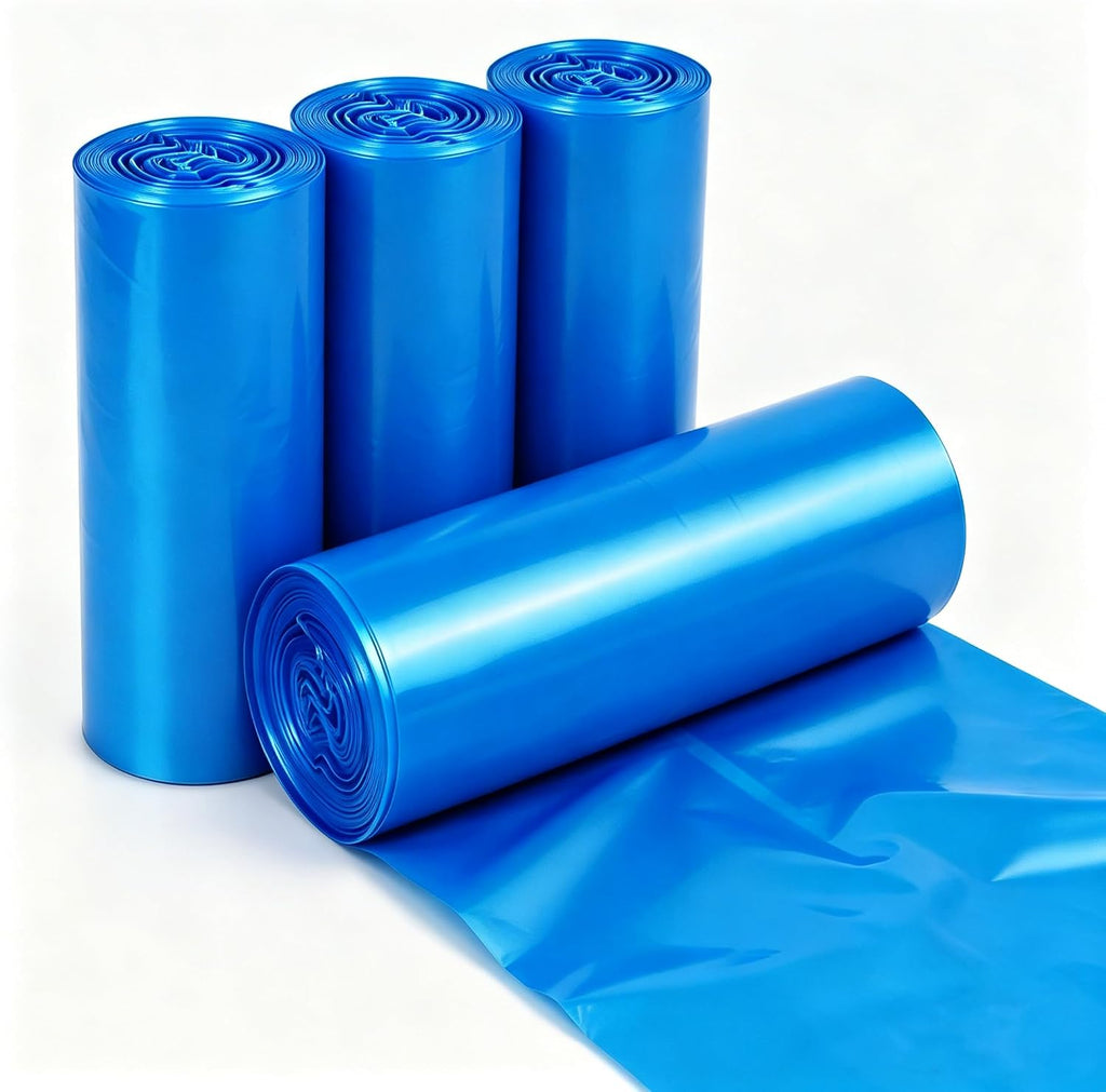 4 Rolls Cat Litter Refill Bags Compatible with Genie Easy Roll Litter Bin
