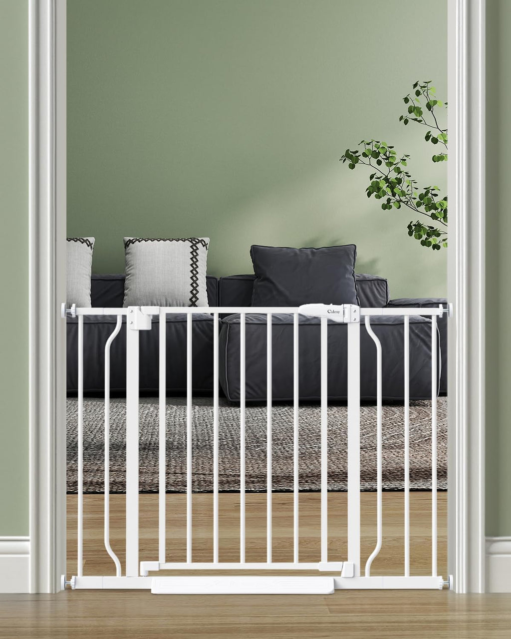 Baby Gate Auto Close, 29"-40" Dog Gate Indoor for Stairs & Doorways