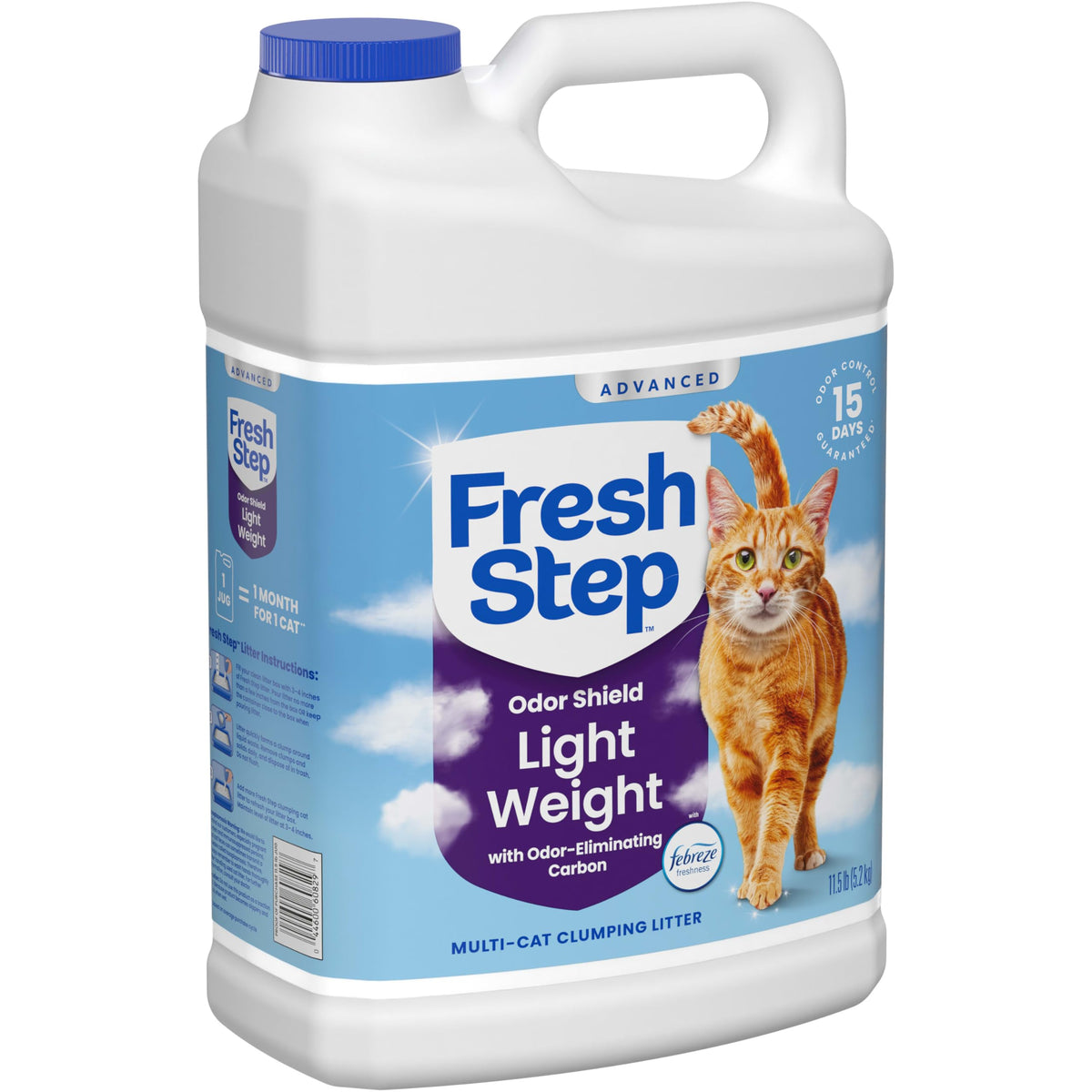 Fresh Step Advanced Odor Shield Light Weight Clumping Litter, 11.5 lb., 2Pk