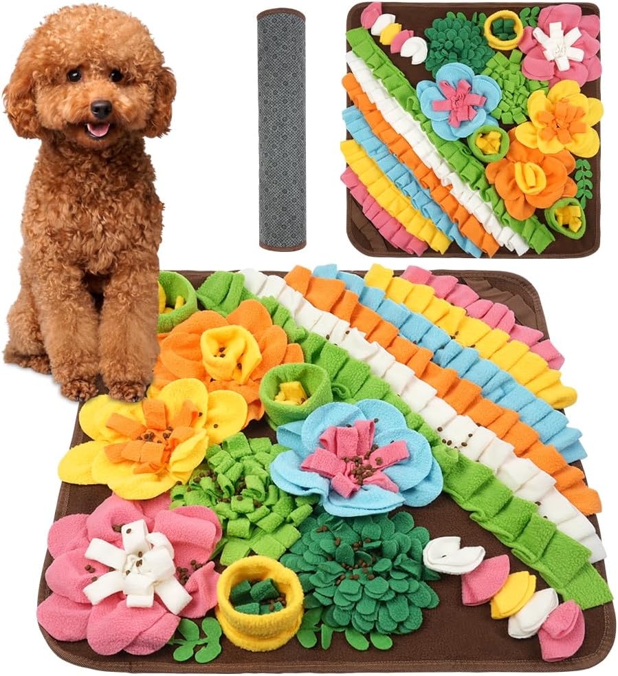 OSDUE Snuffle Mat for Dogs 15.3''x15.3'' for Boredom and Mental Stimulation