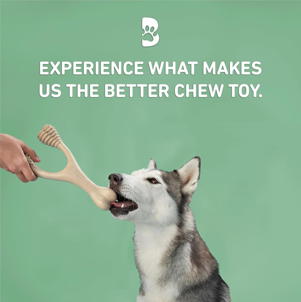 BetterBone - Medium Density - Ideal for Moderate to Strong Chewers - All-Natural, Nylon-Free Dog Chew Toys - Non-Toxic, 