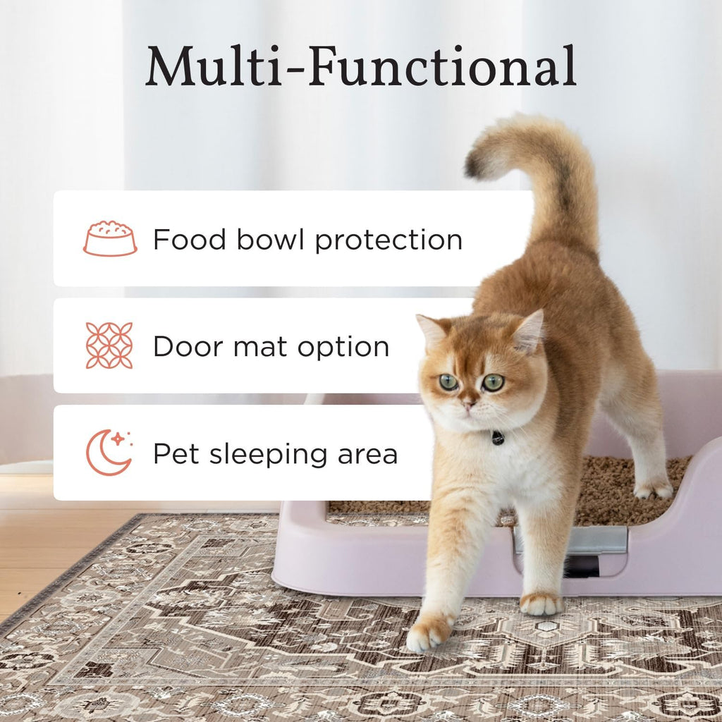 Lovewag Cat Litter Mat, Litter Box Mat, Marmalade Sunshine, 36x48, 2 Pack