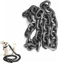 Fake Big Chain Dog Leash for Small Dogs & Cats, 75 Inch，Grey