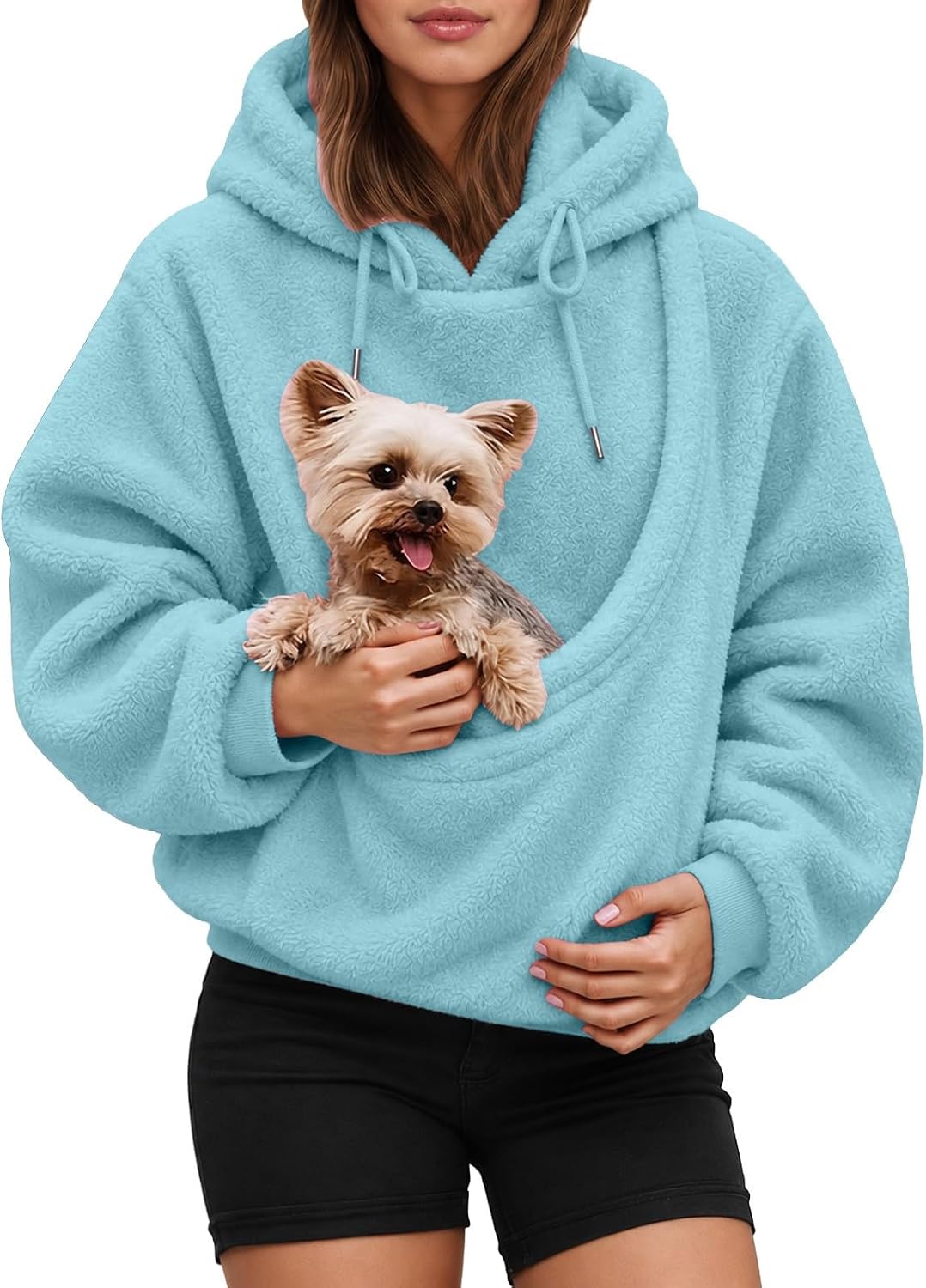 S-5XL Pet Pouch Hoodie,Hoodies with Dog Pouch,Cat Hoodie with Pouchs,Pet Carrier Holder Long Sleeve Pullover Tops