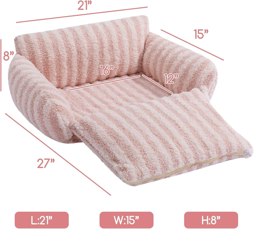 Hollypet Cat Bed Small Dog Orthopedic Couch Beds for Pets up to 13 lbs