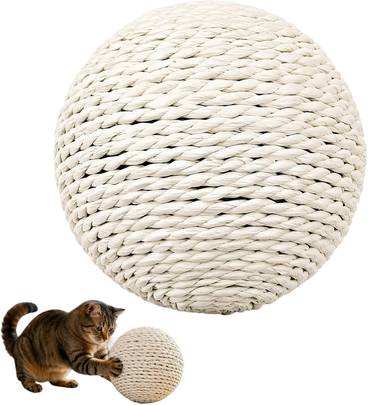 4 Inch Sisal Cat Toy Ball for Indoor Cats