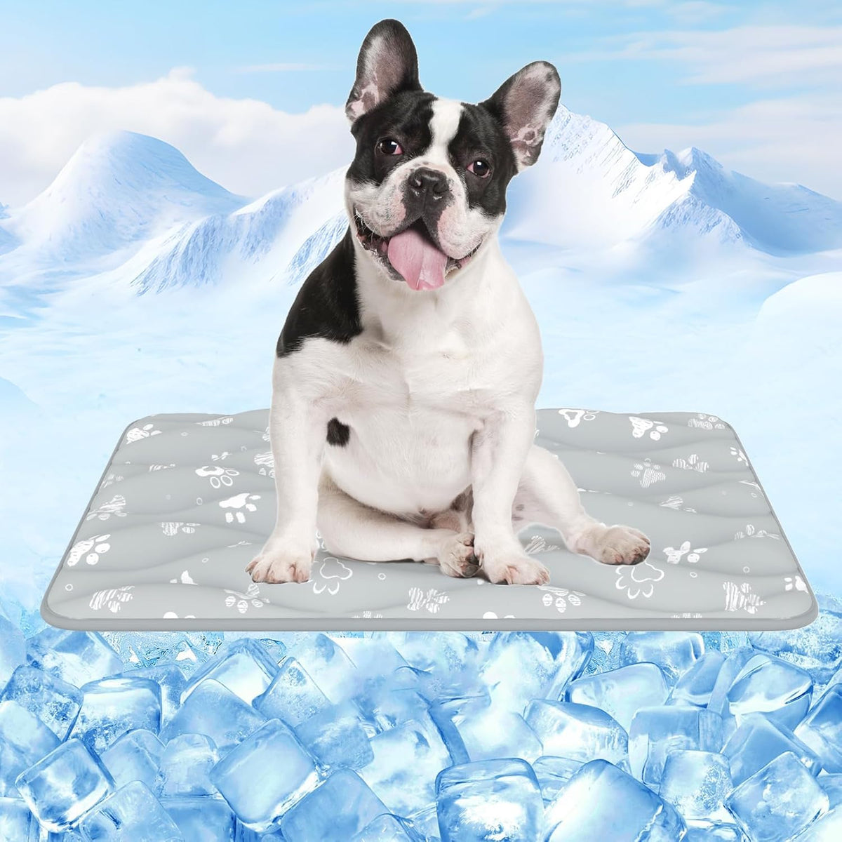 44x32in Dog Cooling Mat with One-Way Moisture & Arc-Chill 3.0
