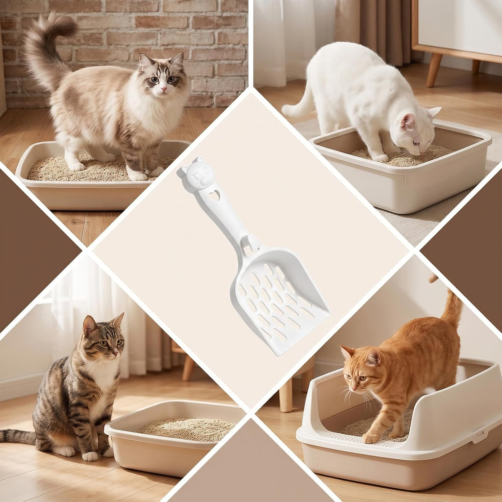 Cat Litter Scoop Plastic Kitty Sifter Pooper Scooper with Wide Slats
