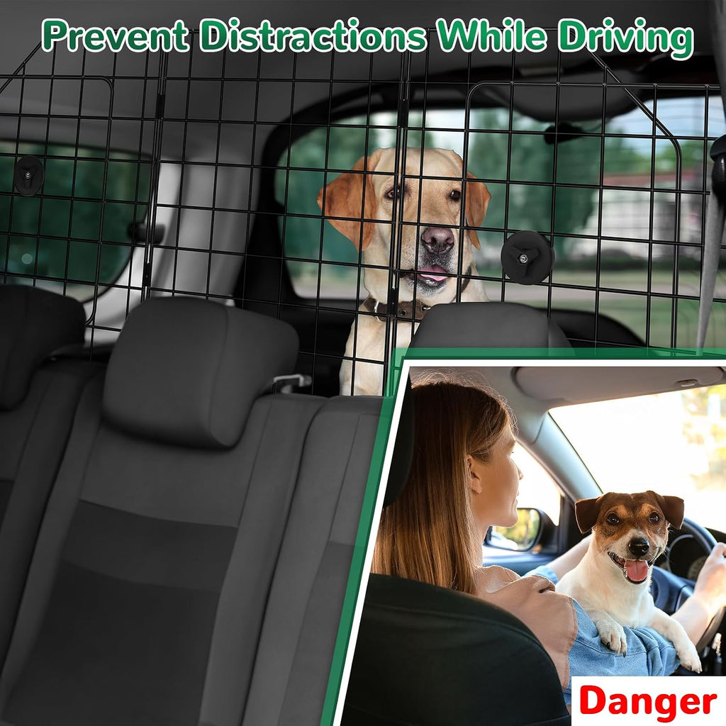 Universal Fit Car Barrier,Adjustable Dog Barrier,Back Seat Separator Gate