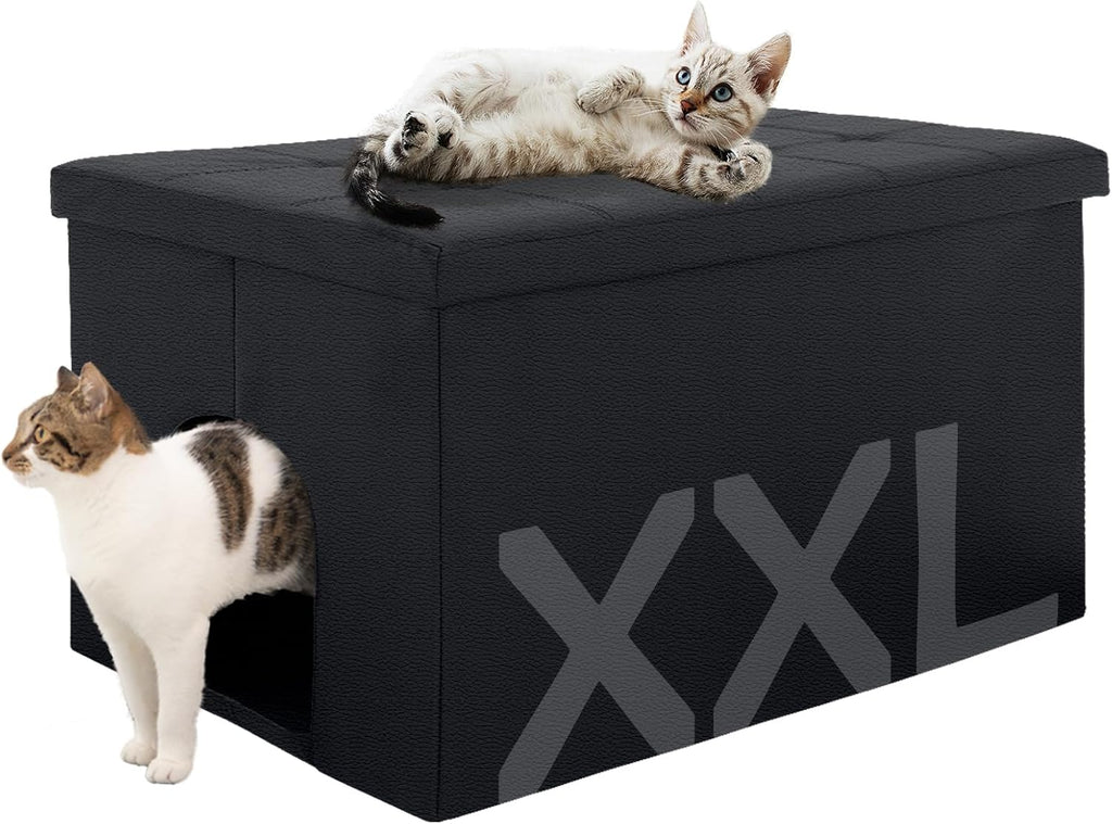 MEEXPAWS Cat Litter Box Enclosure Furniture Odor Control, Extra Large