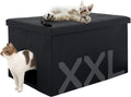 MEEXPAWS Cat Litter Box Enclosure Furniture Odor Control, Extra Large