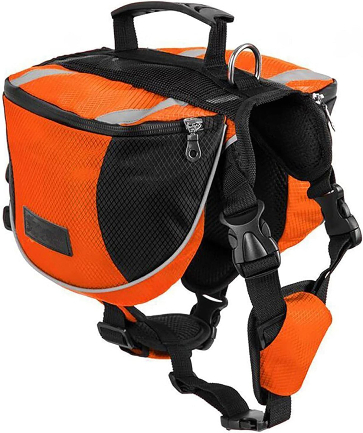 Polyester Dog Saddlebags Pack Hound Travel Camping Hiking Backpack Saddle Bag for Small Medium Large Dogs (Blue,M)