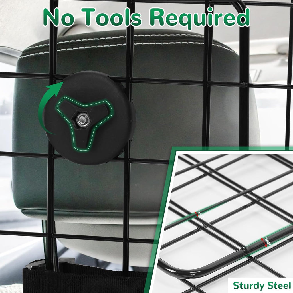 Universal Fit Car Barrier,Adjustable Dog Barrier,Back Seat Separator Gate