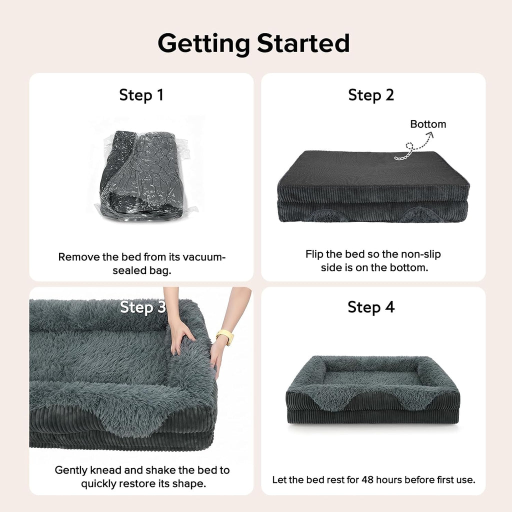 Orthopedic Dog Bed for Large Sized Dog, Washable XL Dog Couch Beds