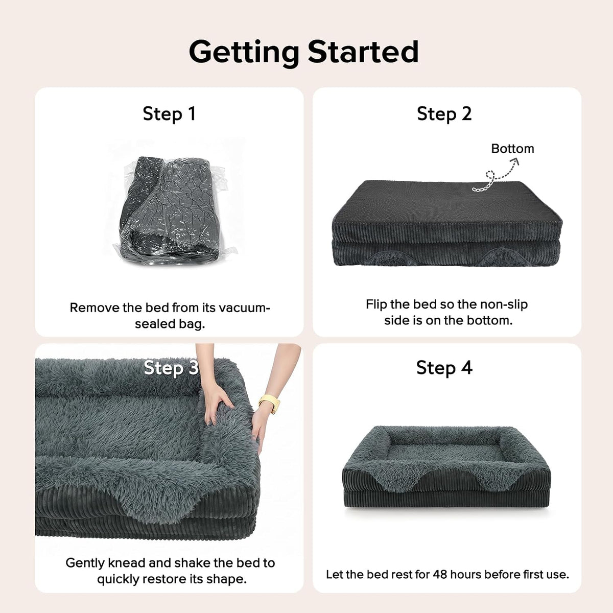 Orthopedic Dog Bed for Large Sized Dog, Washable XL Dog Couch Beds