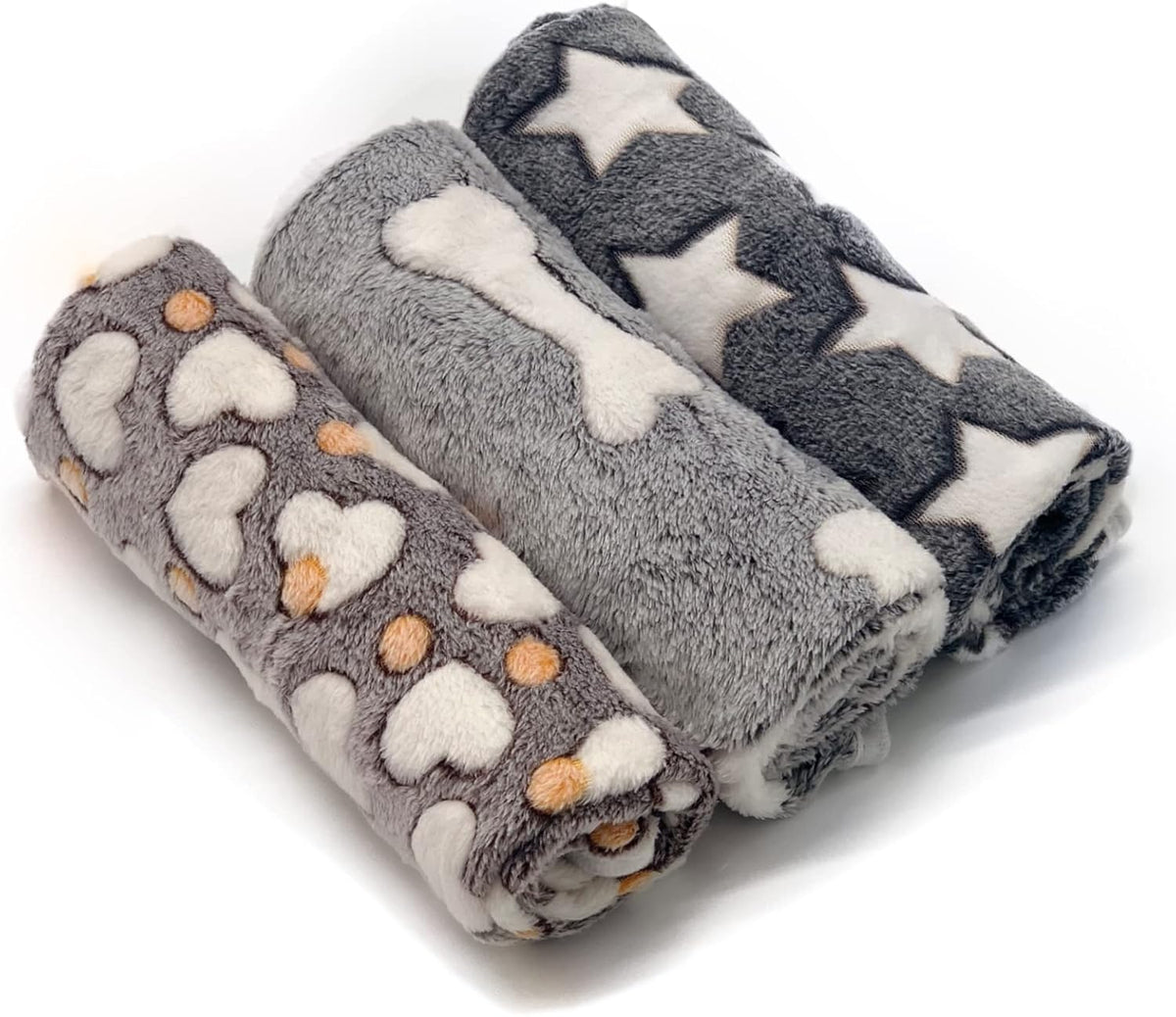 1 Pack 3 Puppy Blanket, Fleece Pet Small Dog Blanket for Puppy Cat, 23"x15"
