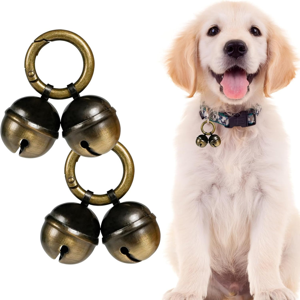 Bells for Dog Collars with Easy Clip Clasps, Suitable for Medium to Large Dogs, Extra Loud Pet Tracker, Durable Collar C
