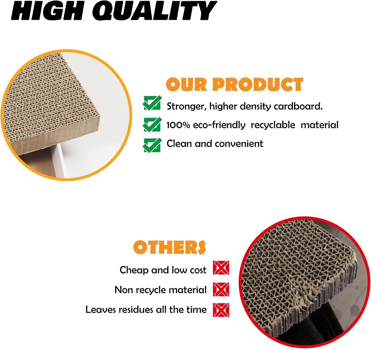 Cardboard Scratcher Pad Scratching Post:Smartbean 3PCS Cat Cardboard,Cat Scratch Pad,Cat Post,Double-Sided Design for Do