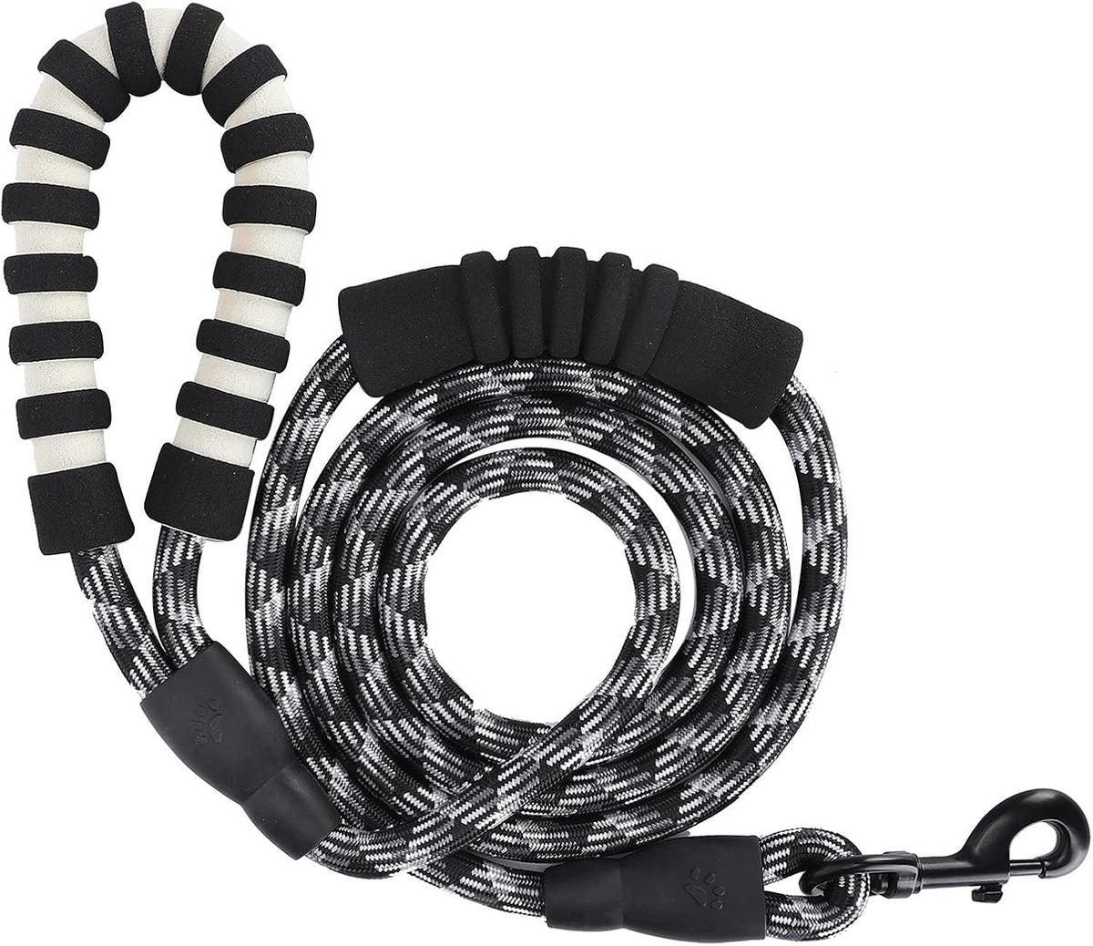 Reflective Dog Leash, Padded Handle 360 Swivel Hook for Walking